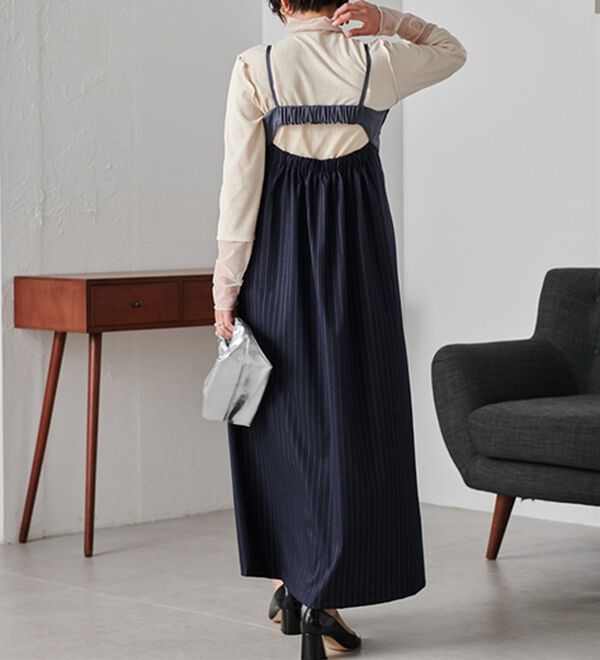 RANAN（ラナン）の「異素材デザインキャミワンピ（その他ワンピース）」｜詳細画像