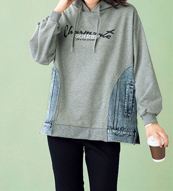 ルフラン（ルフラン）の「ハンサム気分なプルパーカー（トレーナー・スウェット）」｜詳細画像