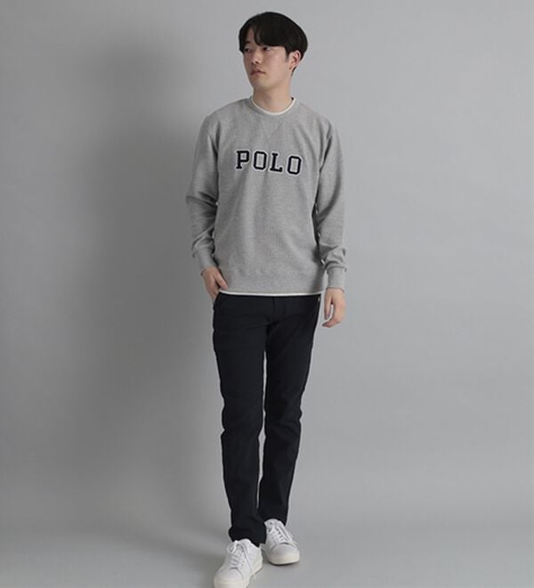 「＜ポロ・ビーシーエス＞ワッフルレイヤードトレーナー（メンズトレーナー）」｜詳細画像