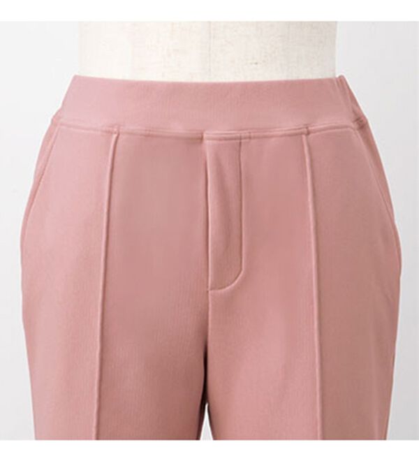 VINNO（ヴィノ）の「＜日本製＞美のフィット裏起毛ハイテンションストレートパンツ（フルレングスパンツ）」｜詳細画像