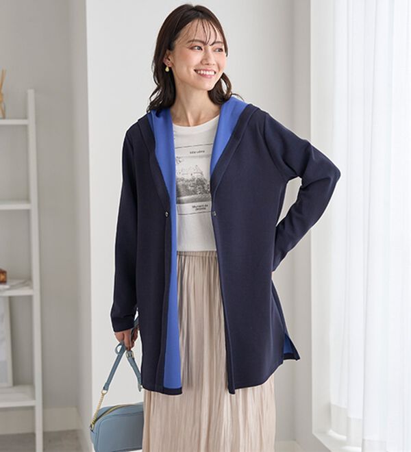 BELLUNA（ベルーナ）の「なめらかテンセル（ＴＭ）繊維混配色コーディガン（その他カーディガン）」｜詳細画像