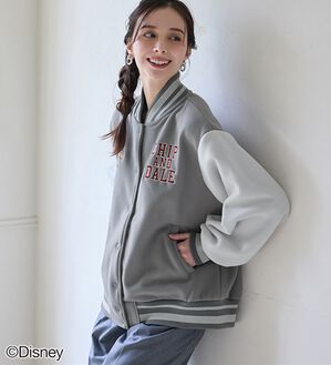 BELLUNA（ベルーナ）の「＜Ｄｉｓｎｅｙ＞【チップ＆デール】フリースボンディングスタジャン（ハーフコート）」｜グレージュ(チップ＆デール)