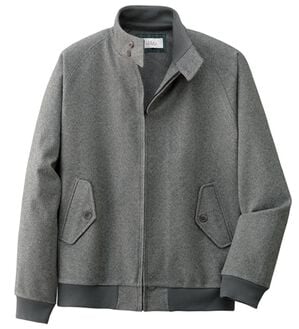「メルトンジャージスイングトップ（メンズジャケット）」｜グレー