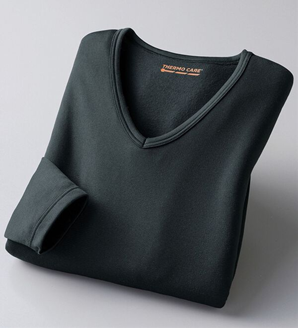 「【３枚組】サーモケア（Ｒ）綿混裏起毛インナー（メンズ肌着・インナーウェア）」｜詳細画像