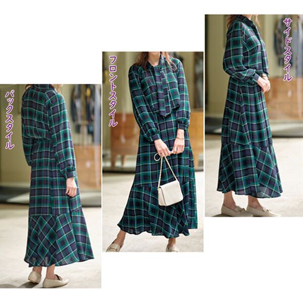 BELLUNA（ベルーナ）の「あったか裏地！チェック柄セットアップ（セットアップ）」｜詳細画像