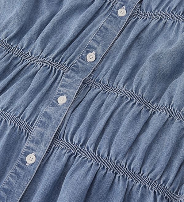 RANAN（ラナン）の「ライトデニムシャーリングデザインシャツブルー（シャツ）」｜詳細画像