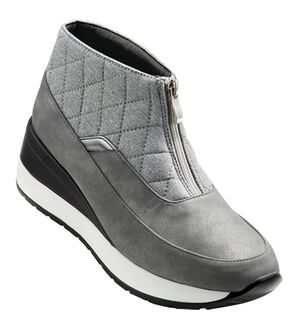 BELLUNA（ベルーナ）の「４Ｅ厚底キルティングショートブーツ（ブーツ）」｜グレー