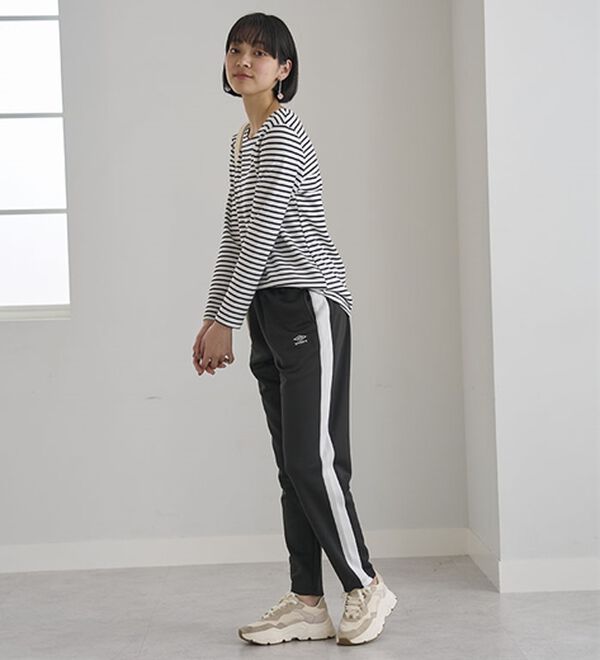 BELLUNA（ベルーナ）の「＜ｕｍｂｒｏ＞ジャージーラインパンツ（その他パンツ）」｜詳細画像