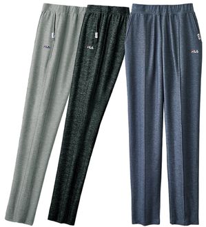 ルフラン（ルフラン）の「【３本組】＜ＦＩＬＡ＞杢調すっきりラクするパンツ（フルレングスパンツ）」｜詳細画像