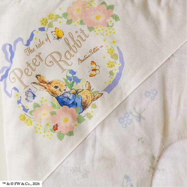 iellio（イエリオ）の「ピーターラビット　二重ガーゼシャビーシック（敷パッド）」｜詳細画像
