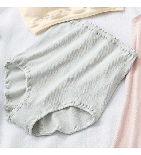 LAVIENNE（ラヴィエンヌ）の「綿１００％オーガニックコットンハーフトップブラ・リブショーツ（別売）（ブラジャー）」｜詳細画像