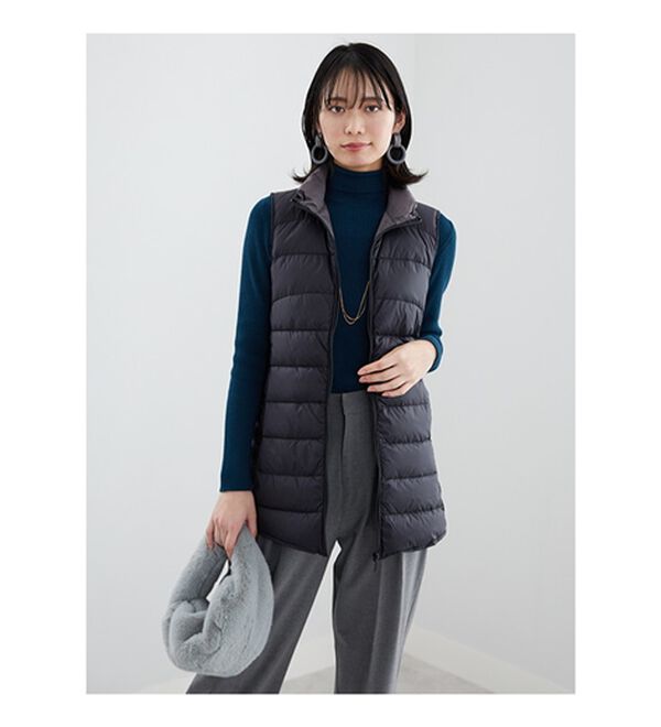 BELLUNA（ベルーナ）の「フレンチダウン使いロング丈ベスト（ベスト）」｜詳細画像