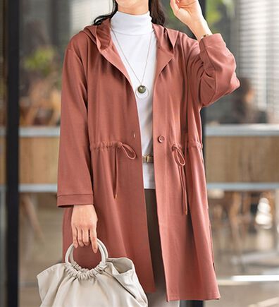 ルフラン（ルフラン）の「季節を繋ぐきれいめロングパーカー（パーカー）」