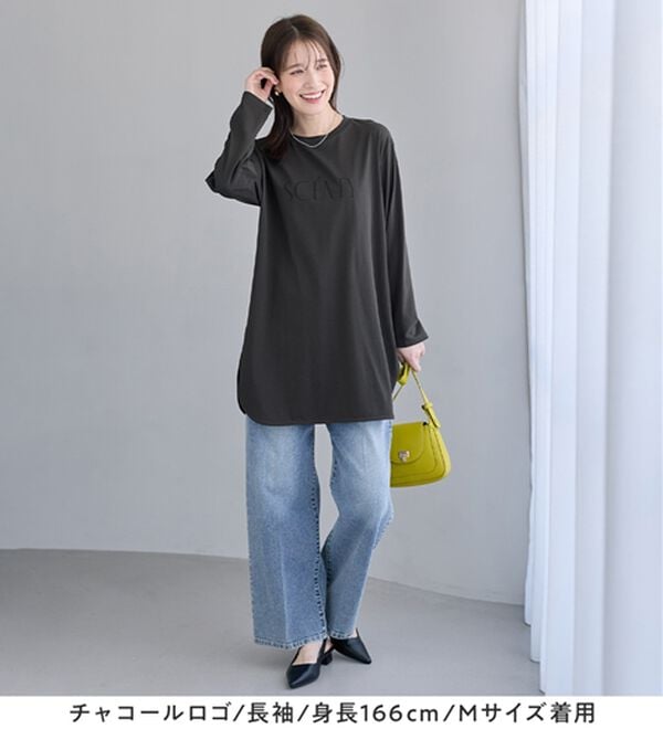 Viola e Viola（ヴィオラ エ ヴィオラ）の「ひんやり＆さらり綿混チュニックＴシャツ（チュニック）」｜詳細画像