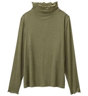 RANAN（ラナン）の「シアーハイネックプルオーバー（カットソー）」｜カーキ