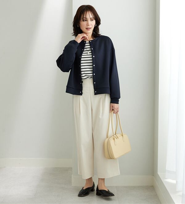 BELLUNA（ベルーナ）の「きれい見えスナップボタンカーディガン（ニットカーディガン）」｜詳細画像