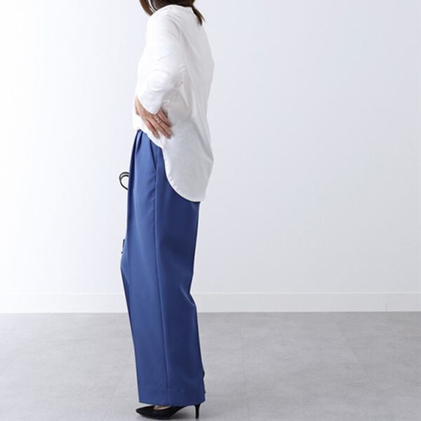 BELLUNA（ベルーナ）の「ボタンデザインセンタープレスワイドパンツ（ワイドパンツ・ガウチョ）」｜詳細画像