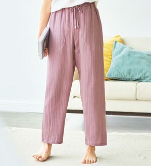 BELLUNA（ベルーナ）の「はき心地抜群！楊柳ダブルガーゼパンツ（その他パンツ）」｜詳細画像