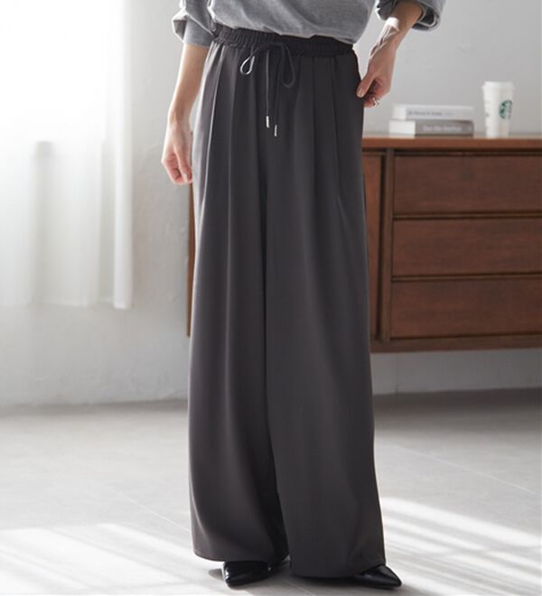 RANAN（ラナン）の「とろみ2タックイージーパンツ（フルレングスパンツ）」｜詳細画像