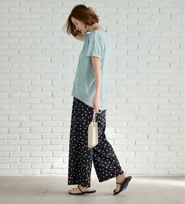 BELLUNA（ベルーナ）の「楊柳素材ドルマンプルオーバー（カットソー）」｜詳細画像