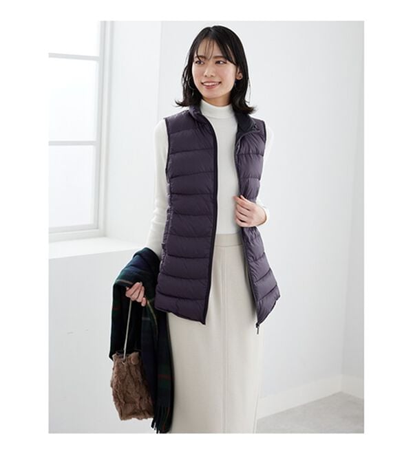 BELLUNA（ベルーナ）の「フレンチダウン使いロング丈ベスト（ベスト）」｜詳細画像