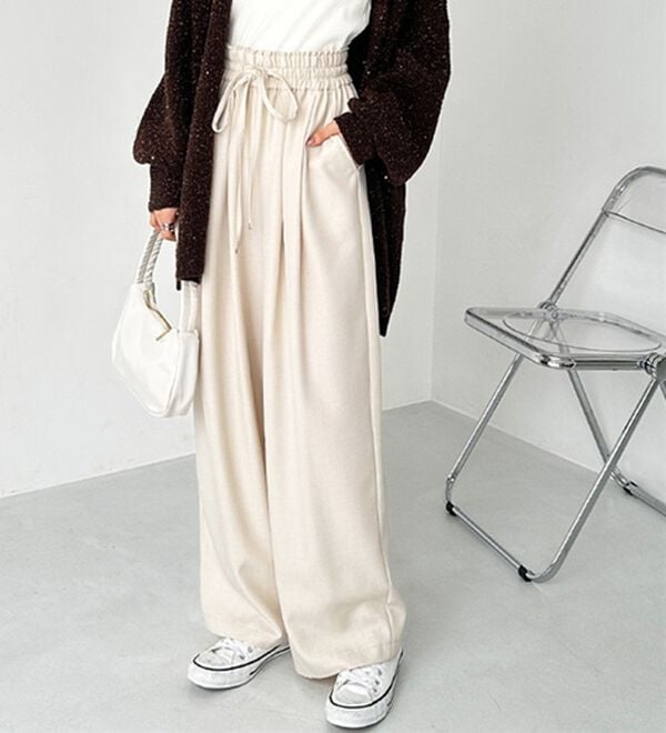 GeeRA（ジーラ）の「【体型カバー】上品なのにラクちんワイドパンツ（フルレングスパンツ）」｜詳細画像