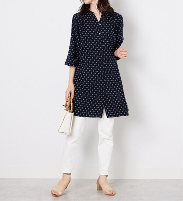 BELLUNA（ベルーナ）の「レーヨン素材袖フレアーワンピース（その他ワンピース）」｜詳細画像