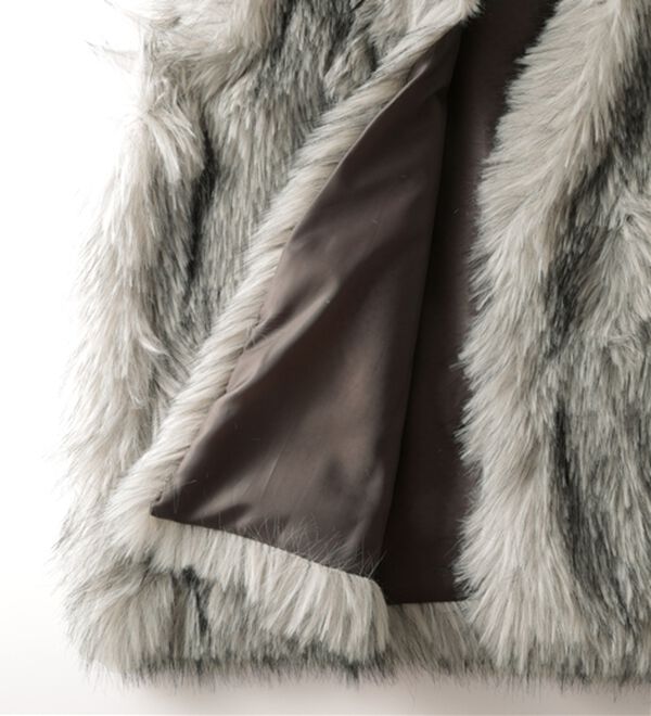 BELLUNA（ベルーナ）の「着映える！ショート丈もこもこファーベスト（ベスト）」｜詳細画像