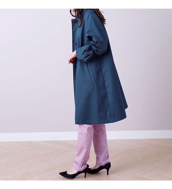 BELLUNA（ベルーナ）の「防風仕様ステンカラーコート（ロングコート）」｜詳細画像