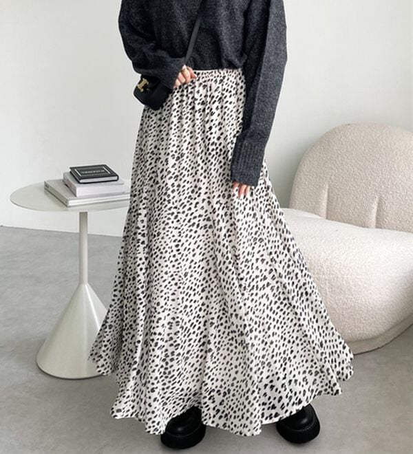 GeeRA（ジーラ）の「切替フレアーロングスカート（ロングスカート）」｜詳細画像