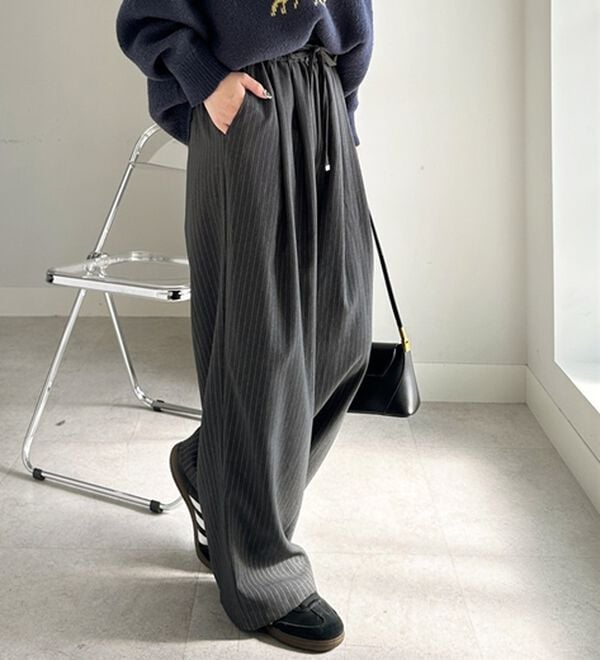 GeeRA（ジーラ）の「【体型カバー】上品なのにラクちんワイドパンツ（フルレングスパンツ）」｜詳細画像