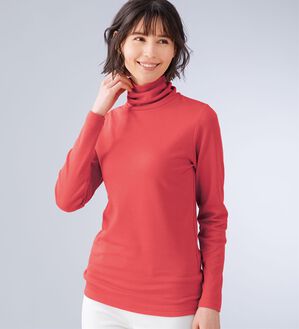 LAVIENNE（ラヴィエンヌ）の「もっとあったか！肌側綿タートルネックプルオーバー（肌着・インナーウェア）」｜詳細画像