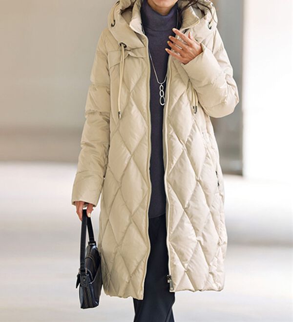 Bonpoint ダウンコート 2A ピンク キルティング セール】 シャンブレーグログランダウンコート （ダウン