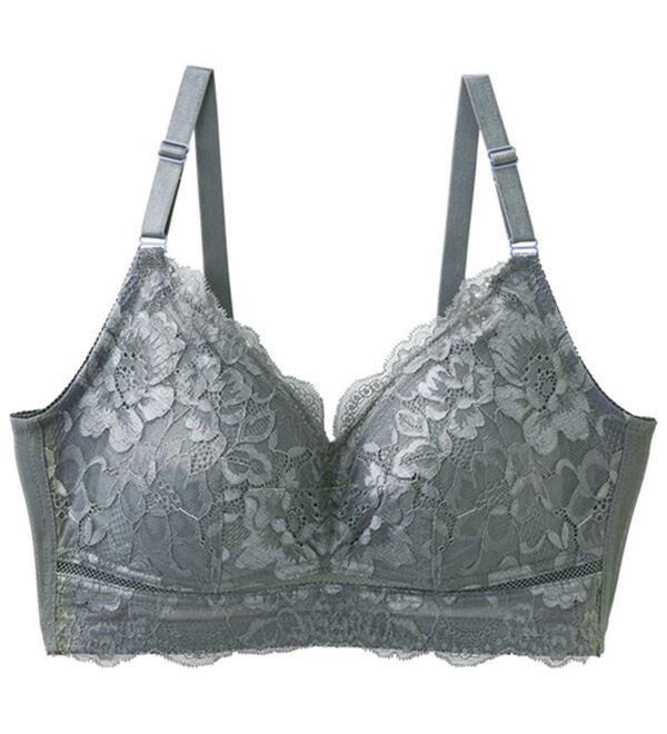 LAVIENNE（ラヴィエンヌ）の「【３色組】楽に華やかシルエットブラ（ブラジャー）」｜詳細画像