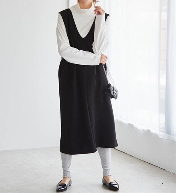 RANAN（ラナン）の「【選べる2丈】細見えが叶うジャンパースカート（ジャンパースカート）」｜詳細画像