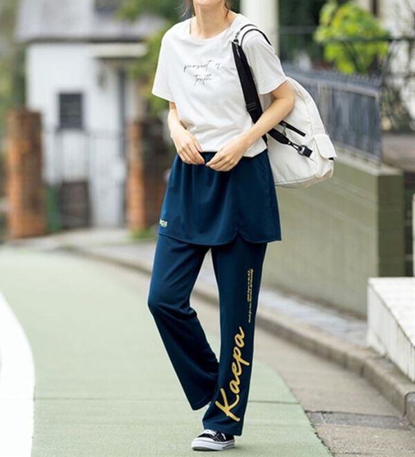 ルフラン（ルフラン）の「【２本組】＜ｋａｅｐａ＞スカート付ジャージパンツ（その他パンツ）」｜詳細画像