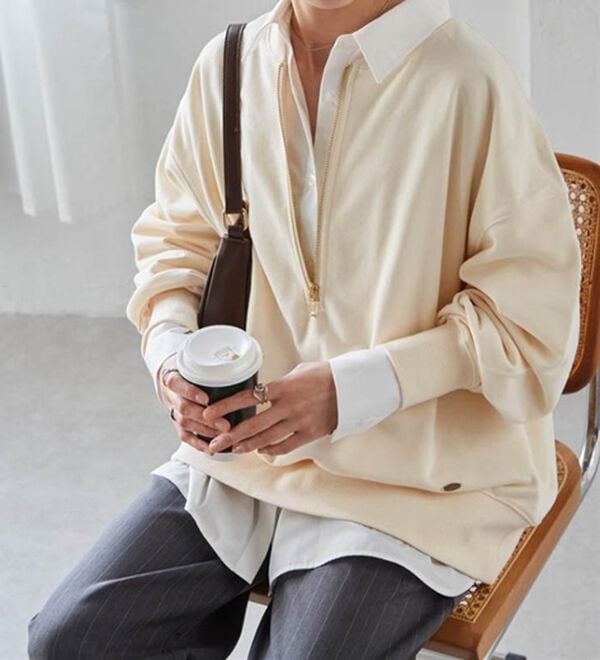 RANAN（ラナン）の「フロントハーフジップスウェット（トレーナー・スウェット）」｜詳細画像