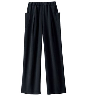 BELLUNA（ベルーナ）の「ビッグポケットゆったりパンツ（フルレングスパンツ）」｜ブラック