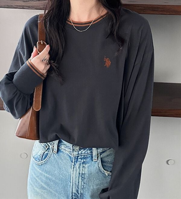 GeeRA（ジーラ）の「【Ｕ．Ｓ．　ＰＯＬＯ　ＡＳＳＮ．】配色ラインロンＴ（カットソー）」｜詳細画像