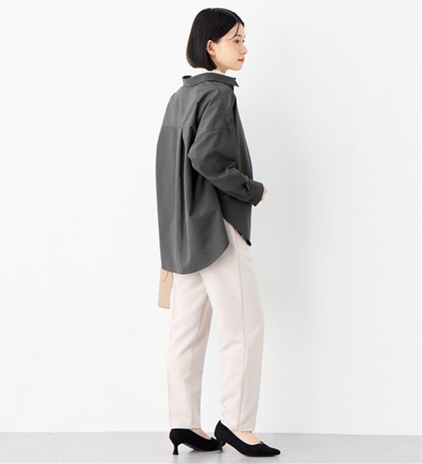 Viola e Viola（ヴィオラ エ ヴィオラ）の「【イージーケア】お手入れ簡単羽織に使えるオーバーシャツ（シャツ）」｜詳細画像