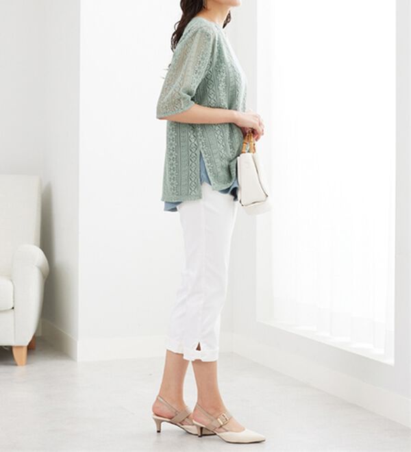 BELLUNA（ベルーナ）の「【店舗・ネット限定】総レースアンサンブル（アンサンブル）」｜詳細画像