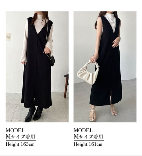 GeeRA（ジーラ）の「楽ちん！ストレッチ前後２ＷＡＹジャンパースカート（ジャンパースカート）」｜詳細画像