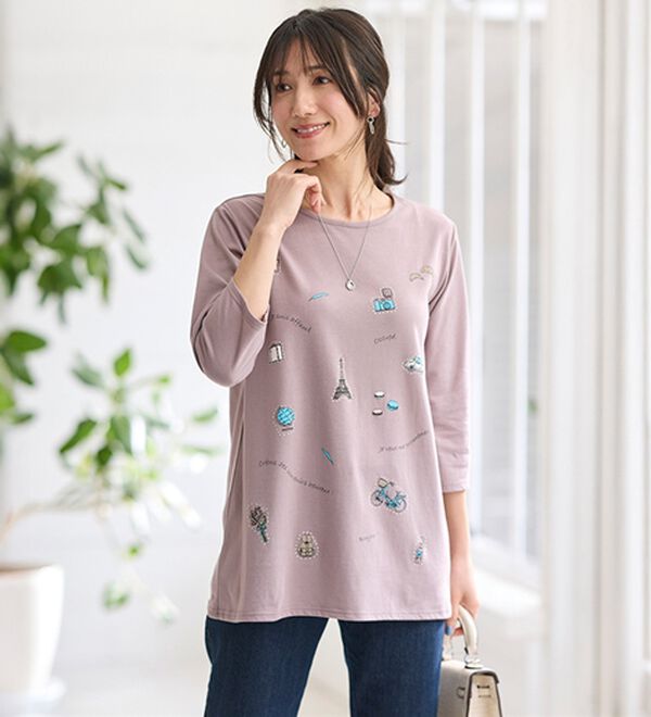 BELLUNA（ベルーナ）の「ストーン使いデコラチュニック（チュニック）」｜詳細画像