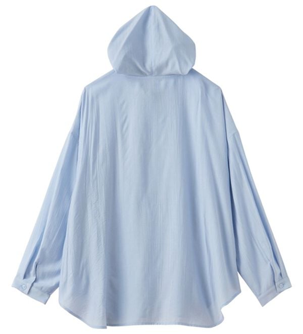 GeeRA（ジーラ）の「羽織にも◎フード付きオーバーサイズシャツ（シャツ）」｜詳細画像