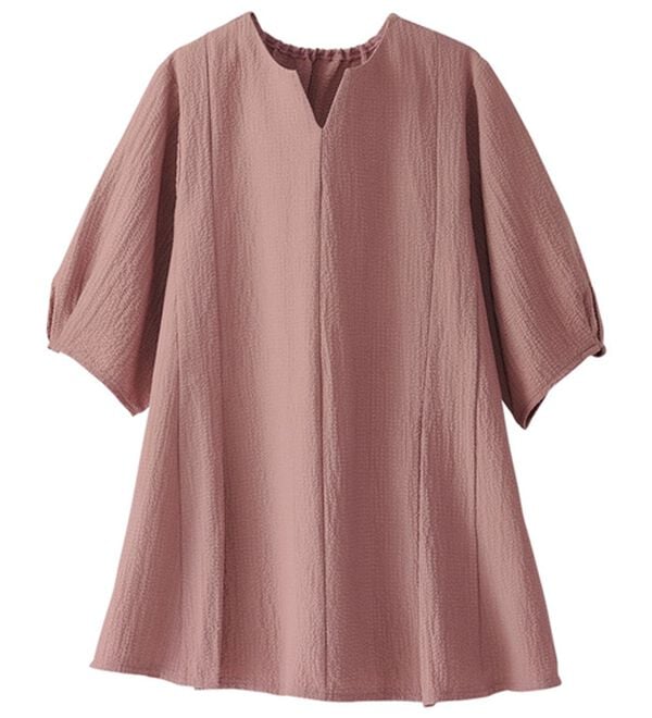 BELLUNA（ベルーナ）の「スッキリ見せ！ポコポコ素材プルオーバー（ブラウス）」｜詳細画像