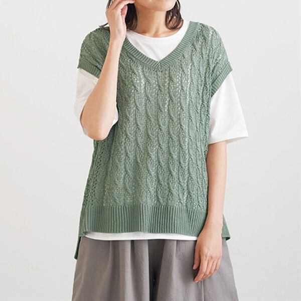 BELLUNA（ベルーナ）の「カットレースガウチョパンツ（ワイドパンツ・ガウチョ）」｜詳細画像