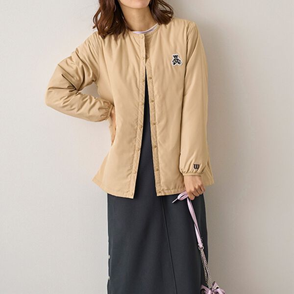 BELLUNA（ベルーナ）の「＜Ｗｉｌｓｏｎ＞中わたライトジャケット（ノーカラージャケット）」｜詳細画像