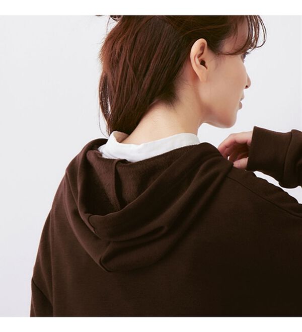 Viola e Viola（ヴィオラ エ ヴィオラ）の「【蓄熱保温】裏ファーマキシ丈ゆるパーカーワンピース（その他ワンピース）」｜詳細画像