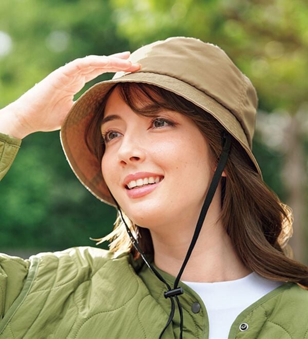 BELLUNA（ベルーナ）の「くるっと折りたためる！はっ水帽子（帽子）」｜詳細画像