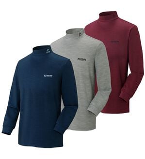 「【３色組】＜ダンロップ・リファインド＞肌側綿１００％裏起毛ハイネック（メンズカットソー）」｜3色組